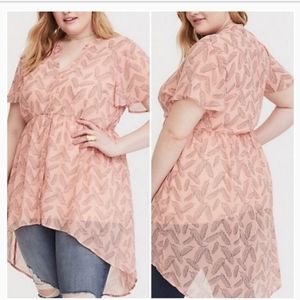 Torrid Feather Hi-lo Babydoll Tunic